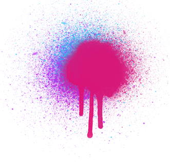 Graffiti spray elements  paint drip effect shape background